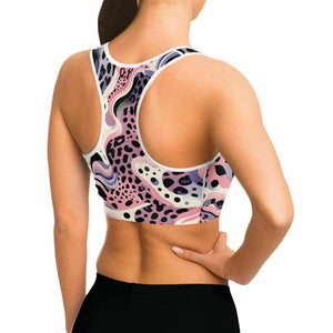 Abstract Pink Splash Yoga Pants And Top Set (for women)