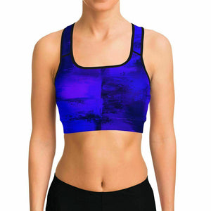 Artistic Yoga Pants And Top Set (Violet Blue/ for women)