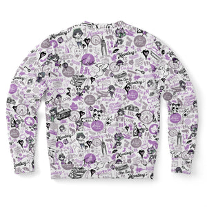 Hong Kong Pattern Fashion Sweatshirt (Lavender | Purple)