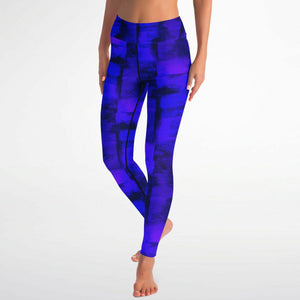 Artistic Yoga Pants (Violet Blue/ For women)