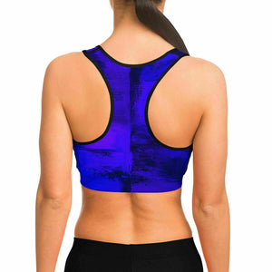 Artistic Sports Bra (Violet Blue)