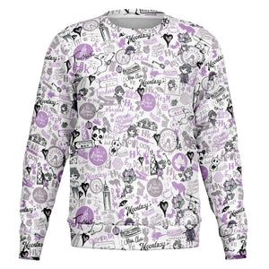 Hong Kong Pattern Fashion Sweatshirt (Lavender | Purple)