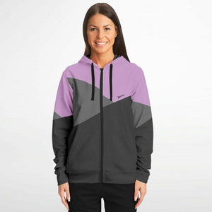 Captain Charlotte Zip-Up Hoodie and Fashion Jogger ( Black and Purple)