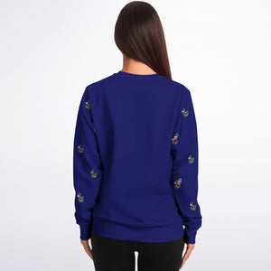 Rabbit Lantern Athletic Sweatshirt（Dark Blue and Purple)