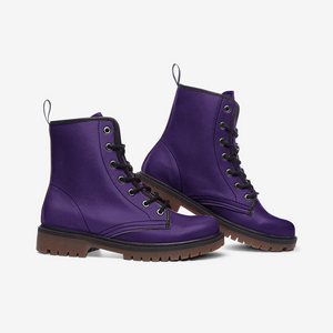 Royal Purple Combat Boots