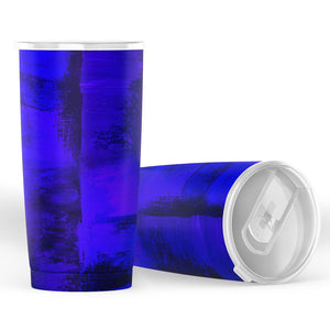 Artistic Violet Blue Tumbler (20oz )