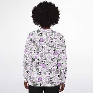 Hong Kong Pattern Fashion Sweatshirt (Lavender | Purple)