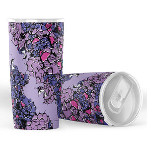 Owls Floral Purple Tumbler (20oz)