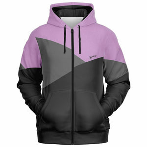 Captain Charlotte Zip-Up Hoodie and Fashion Jogger ( Black and Purple)