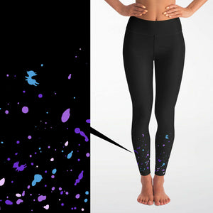 Splash Ink Yoga Leggings ( Black/for women)