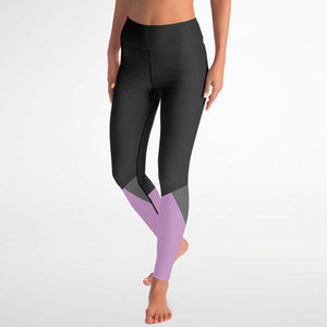 Black and Pink Yoga Leggings (for Women)