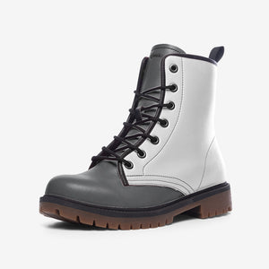 Black and White SplitCombat Boots {For women| men)