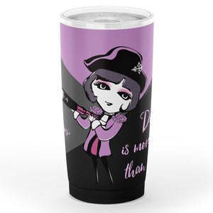 Captain Charlotte Black and Pink Tumbler (20oz)