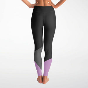 Black and Pink Yoga Leggings (for Women)