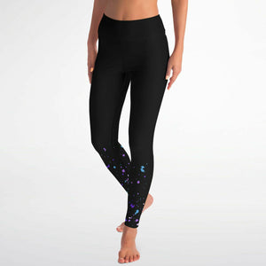 Splash Ink Yoga Leggings ( Black/for women)