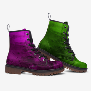 Green & Purple Gradient Boots {Combat Boots for Women| Men}