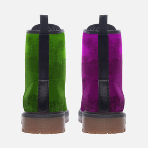 Green & Purple Gradient Boots {Combat Boots for Women| Men}