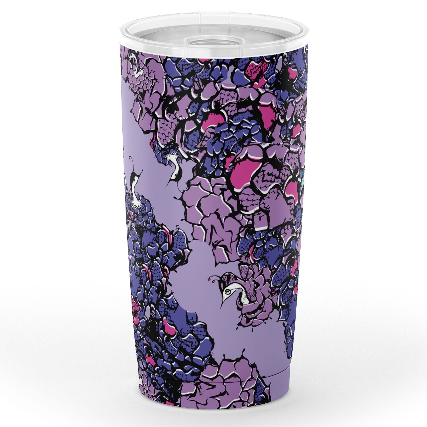 Owls Floral Purple Tumbler (20oz)