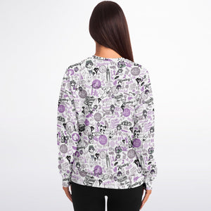 Hong Kong Pattern Fashion Sweatshirt (Lavender | Purple)