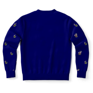 Rabbit Lantern Athletic Sweatshirt（Dark Blue and Purple)