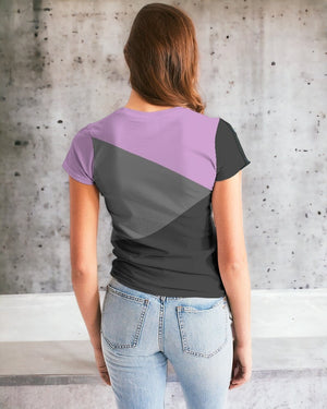 Captain Charlotte Women's Tee ( Black and Purple/ For Women)