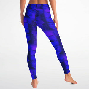 Artistic Yoga Pants (Violet Blue/ For women)