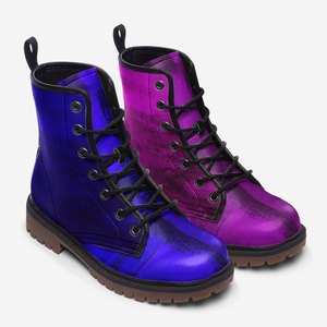 Amethyst Purple and Royal Blue Combat Boots（For Women｜Men）