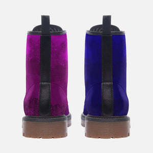 Amethyst Purple and Royal Blue Combat Boots（For Women｜Men）