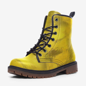 Gradient Orange and Yellow Combat Boots（For Women｜Men）