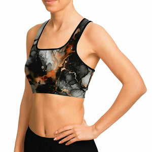 Marble Sports Bra (black/ for women)