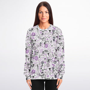 Hong Kong Pattern Fashion Sweatshirt (Lavender | Purple)