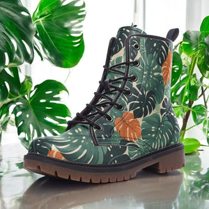 a close up of a pair of boots on a table