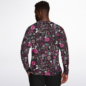 Hong Kong Pattern Fashion Sweatshirt（Black）