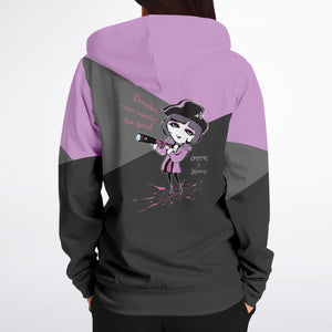 Captain Charlotte Zip-Up Hoodie and Fashion Jogger ( Black and Purple)