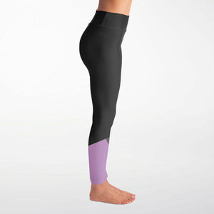 Black and Pink Yoga Leggings (for Women)