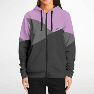 Captain Charlotte Zip-Up Hoodie and Fashion Jogger ( Black and Purple)