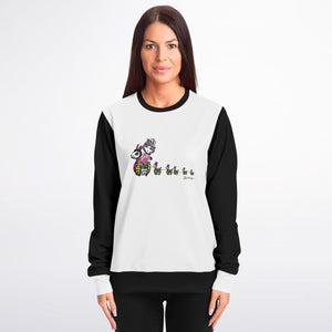 Rabbit Lantern Athletic Sweatshirt (Black and White)