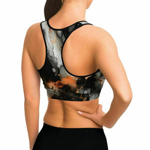 Marble Sports Bra (black/ for women)