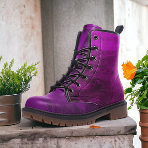 Amethyst Purple and Royal Blue Combat Boots（For Women｜Men）