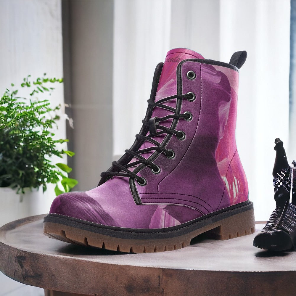 Purple Dream Abstract Art Boots | Vegan & Waterproof