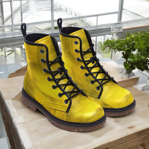 Golden Yellow Combat Boots ( For Women| Men)