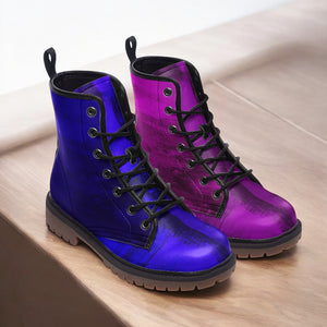 Amethyst Purple and Royal Blue Combat Boots（For Women｜Men）