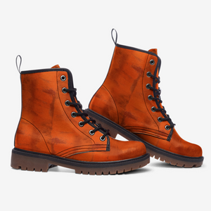 Burnt Orange Combat Boots (For Women and Men)