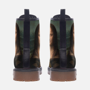 Mona Lisa Masterpiece Boots (Combat Boots For Women| Men)