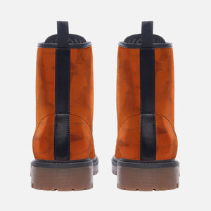 Burnt Orange Combat Boots (For Women and Men)