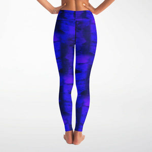 Artistic Yoga Pants And Top Set (Violet Blue/ for women)