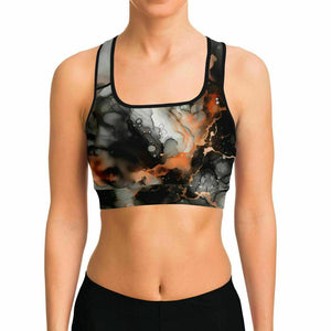 Marble Sports Bra (black/ for women)