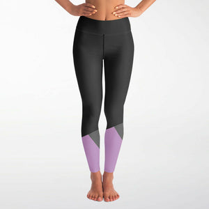 Black and Pink Yoga Leggings (for Women)