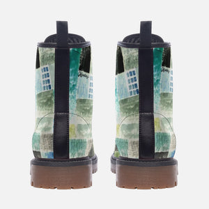 a close up of a pair of boots on a white background