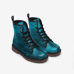 Ocean Teal Combat Boots